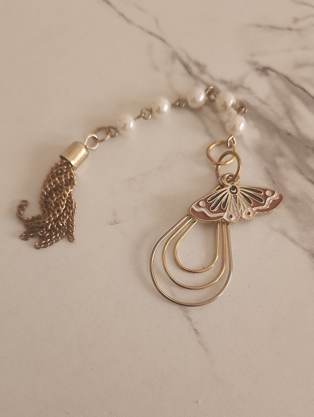 Handcrafted Luna Moth Dreams Bookmark